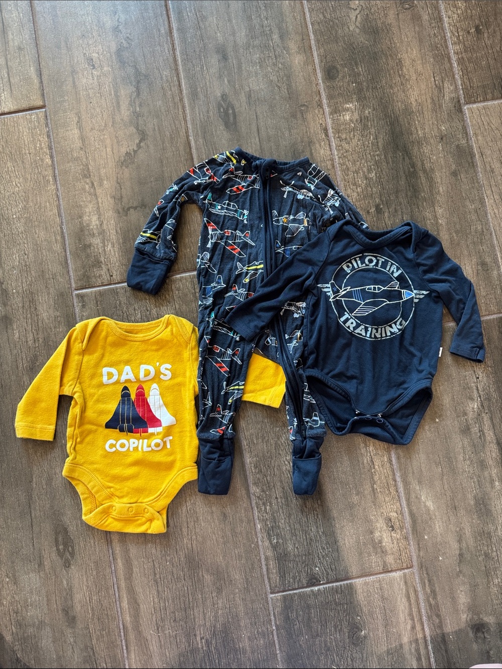 Little Sleepies Old Navy Pilot Sleeper onesie